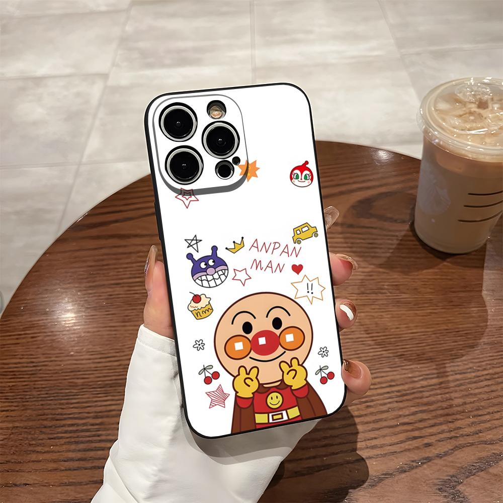 Phone Case For 17 Pro Max Iphone 14 Pro Max 12 16 15 13 Pro 11 Xr X Xs 8 7 Plus Back Cover Cartoon Cute Anpanman