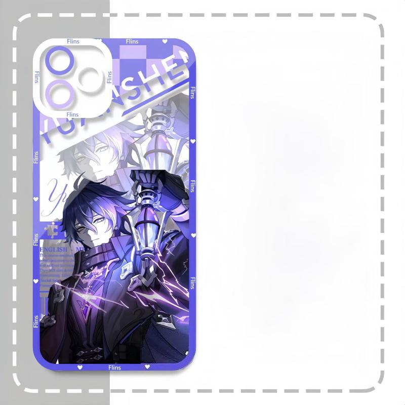 Чехол для телефона Genshin Impact Флинс Коломбина Варка Сандроне Для Samsung Galaxy A16 A15 A35 A05 A55 A54 A07 A06 A24 A14 A53 A52 A13