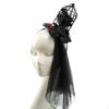 Мини Топ Стимпанк Повязка на голову Вечеринки Маскарад Карнавал Черный Тюль