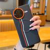 Бизнес Карбоновые Линии Магнитный Кожаный Чехол Для Poco F7 Ultra F7Pro Беспроводная Зарядка Металлическая Камера Противоударный Защитный Чехол