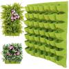 Green Wall Hanging Planting Bags Flower Pot Grow Bag Garden Planter Vertical Suculentas Plant Pot Home Decor Accessories