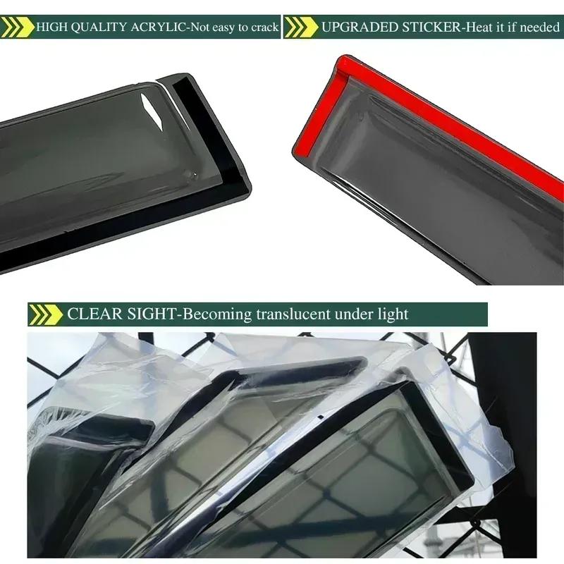 Дефлекторы боковых окон для VW T6 2016 2017 2018 2019 2020 2021 Transporter Ветровики Защита от дождя Козырьки дверей Вентиляционные