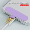 360 Degree Rotating Mobile Phone Lanyard Gasket Cloth Connecting Piece Mobile Phone Case Chain Metal Hanging Piece Card with Buckle Clip
