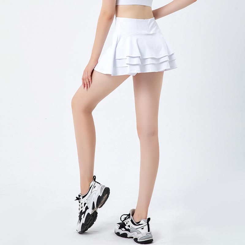 Женские спортивные теннисные юбки, юбка для фитнеса, шорты с высокой талией, спортивные шорты для бега, быстросохнущие спортивные шорты