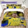 C Ronaldo Pattern Bedding uilt Set uilt Cover Pillowcase Home Decoration Birthday Gift (1 * duvet cover + 2 * pillowcase without core)