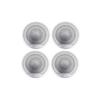 For Mercedes-Benz GLC 2016-2022 Silver Steel Inner Door Speaker Frame Cover Trim