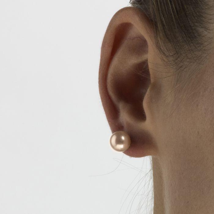 Серьги - Luxenter - Желтый - Серебро 925 пробы - Розовый жемчуг - Родированное покрытие