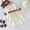 Spring and Autumn Children's Clothing Kids Clothes Printed Long Sleeved Dress  Girls Casual Dresses