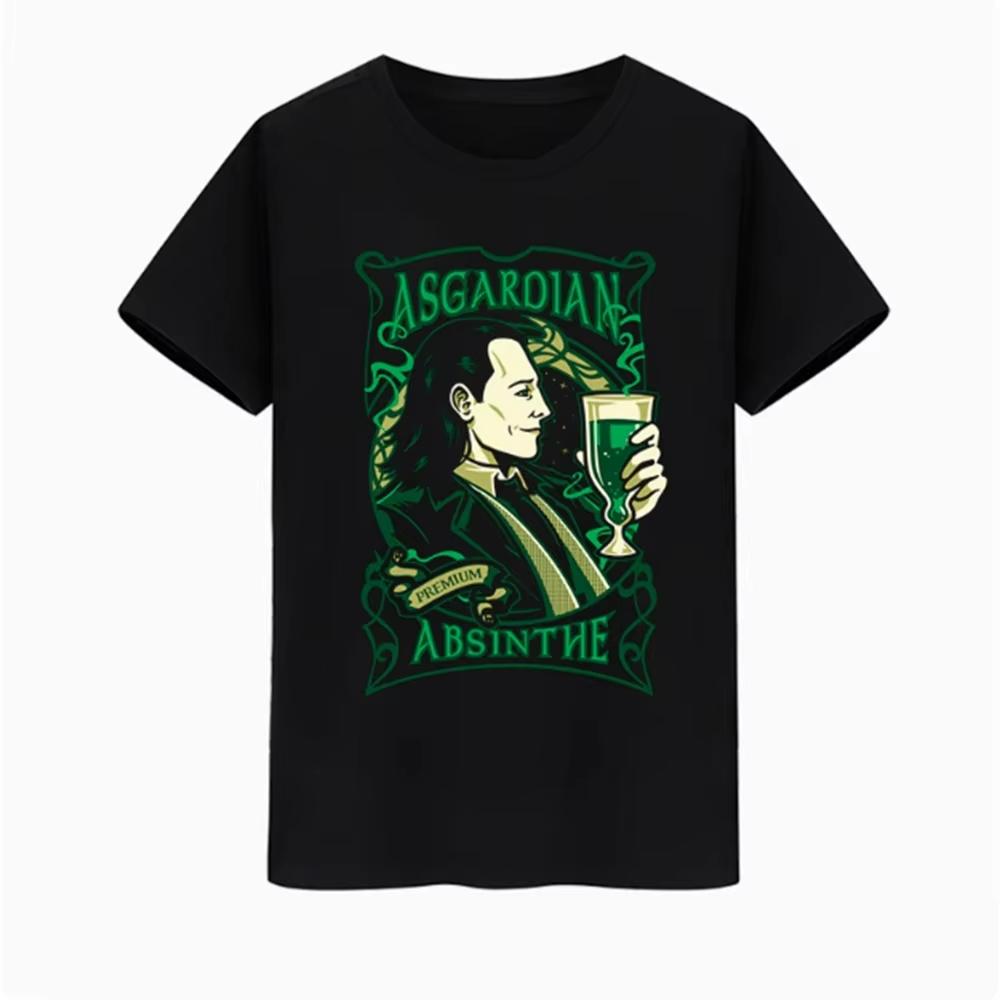 Authorized Loki The Powerpuff Girls T-Shirt Men's T-Shirt Men's and Women's Cotton T-Shirt TopLoose Large Size