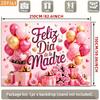 Двумерная тканевая основа розового золота «Feliz Dia de la Madre» для фотосессии мероприятия ко Дню матери