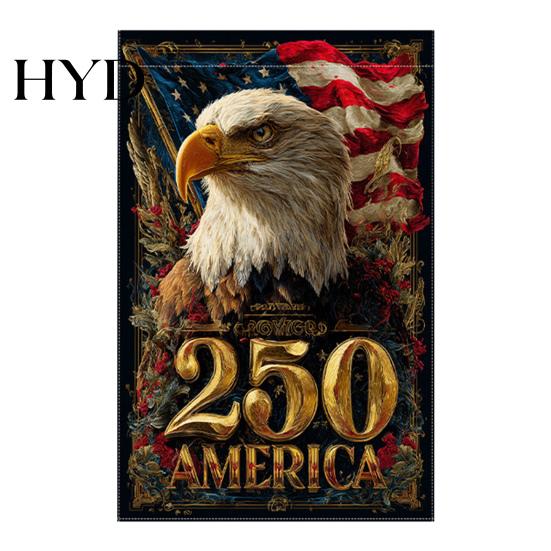Porch Patriotic Flag 250th Anniversary America Garden 250 Years of Freedom Banner 4th July Yard Sign for Independence Day Memorial Gift American