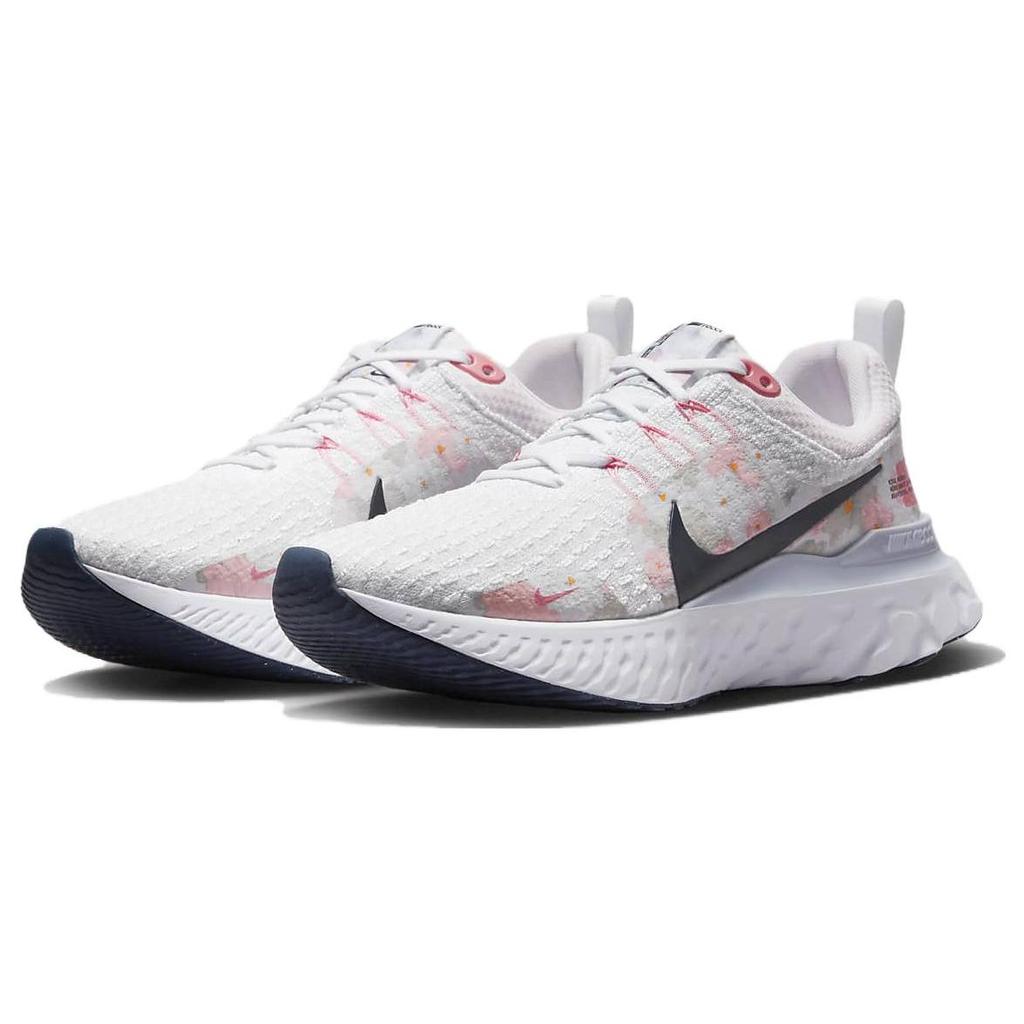 Nike React Infinity 3 Premium Floral Watercolor Женские кроссовки Белый платиновый жемчужно-розовый FD4151-100