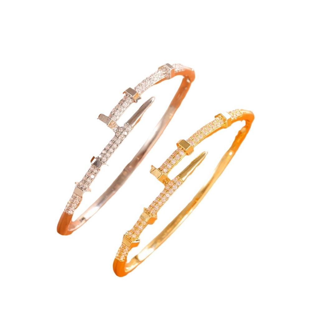 Подарок на День святого Валентина Циси для девушки Браслет-кольцо для ногтей Круглый браслет Умная мода Роскошный Премиальный Подарочный Браслет