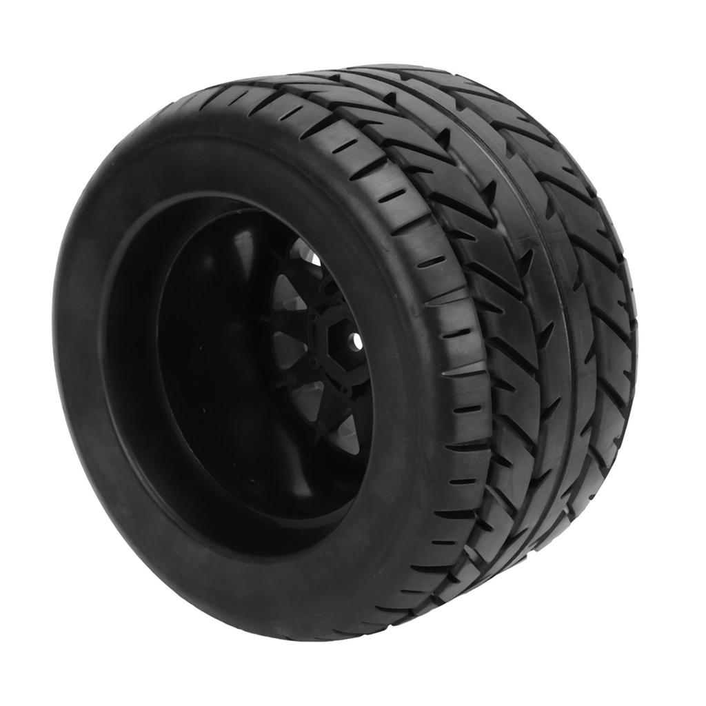 2pcs RC Truck Tyres Rubber Hex Wheels with Couplers for Arrma for Traxxas for HPI for Tekno MT410