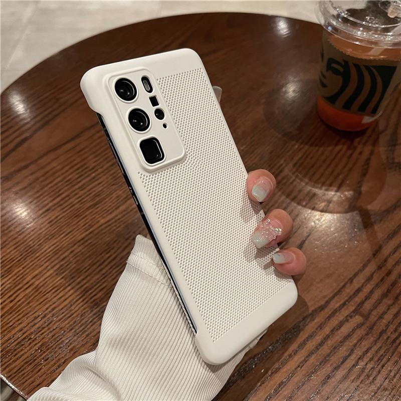 Полный чехол для рассеивания тепла с пленкой для объектива для Huawei P60 P50 P50E P40 Art Pro, дышащая охлаждающая сетка, жесткий корпус из ПК