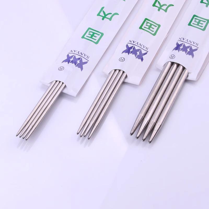 Набор прямых спиц из нержавеющей стали для ручного вязания свитеров и сумок