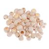 100pcs Round Wood Bead Large Hole Natural Wooden Beads DIY Craft Macrame Bead Jewelry Making