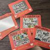 10pcs Red Valentine's Day Scratch-off Card Heart Pattern Love Note Anniversary Game Tickets  Party