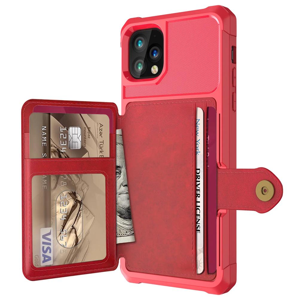 Роскошный кошелек-чехол из ПУ-кожи для iPhone 13 11 12 Pro Max 5G iPhone 12 Mini Чехлы Кошелек Откидная крышка Пряжка для iPhone 12 Fundas