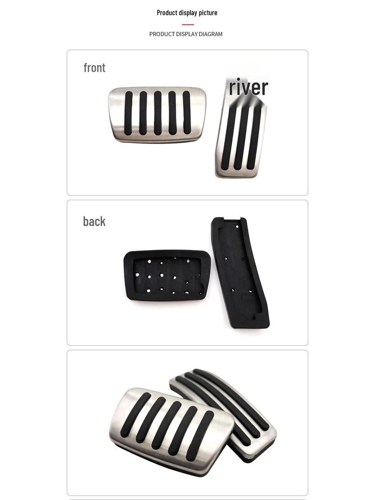 Нескользящий комплект педалей для автомобиля Cadillac SRX: Декоративные аксессуары для педали газа, тормоза и зоны отдыха