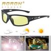 AORON мужские модные фотохромные поляризационные солнцезащитные очки ночного видения брендовый дизайн спортивные солнцезащитные очки для мужчин подарки