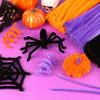 300Pcs Halloween Pipe Cleaners Craft,Pipe Cleaners Chenille Stem Fuzzy Sticks Craft Supplies for Home Handcraft Art