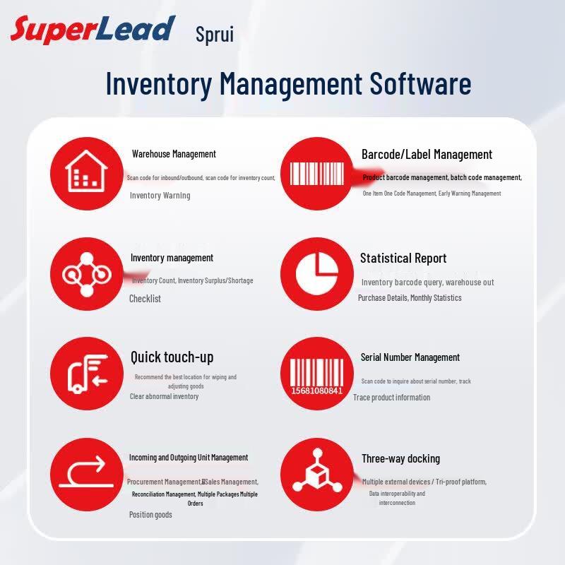 SUPERLEAD Barcode Data Collector System