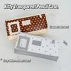 Large Capacity Pencil Case PU Leather Pencil Pouch Cute Pen Bag  Gift