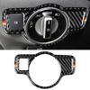 Carbon Fiber Car Inside Headlight Witch Button Decoration Sticker for Mercedes Benz A B C E G CLA GLA GLK GLE GL GLS