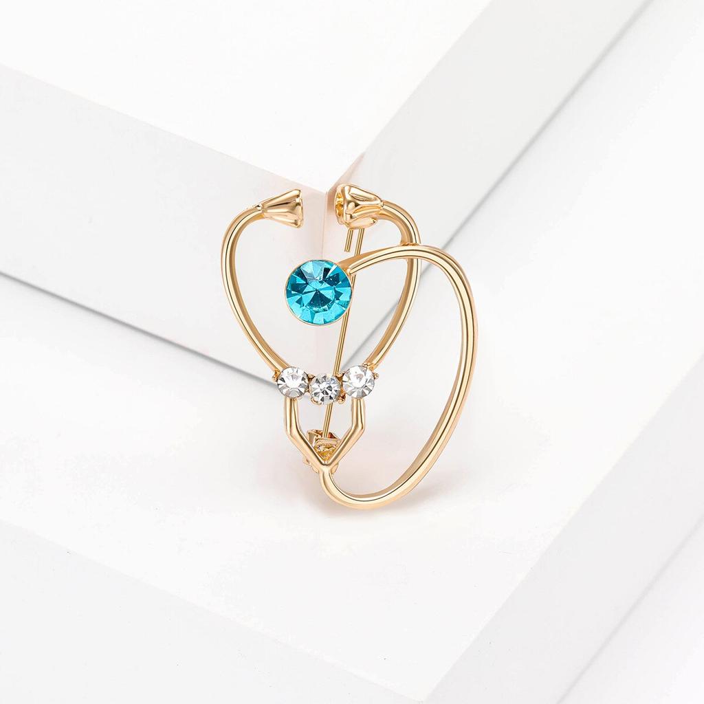 Blucome Новинка 2023 года, броши-стетоскопы для женщин, унисекс, 2 цвета, больница, доктор, медсестра, офис, повседневная брошь, булавки, подарки