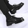 Genuine Leather Men Casual Shoes British Style Mens Oxfords Shoes New Design Brogue Shoes Thick Bottom Man Formal Dress Footwear