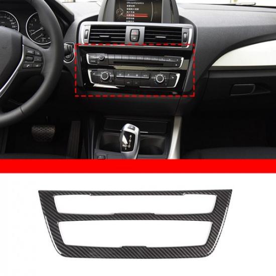 ABS Carbon Fiber Console Air condition Panel Cover Trim for BMW 1 2 Series 17-19