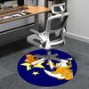 Garfield,Teddy Bear Chair mat Round Rug Office carpet, Non slip, Suitable for Living Rooms, Bedrooms,Decor1205609a