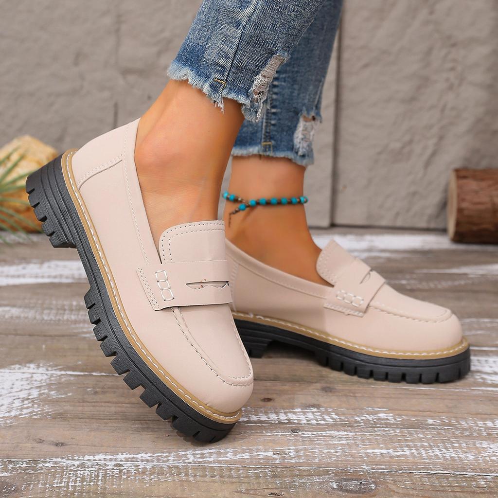 2025 женские туфли с круглым носком, женские матовые туфли на плоской подошве, ретро одинарные туфли, европейский и американский стиль, большие размеры, повседневная обувь