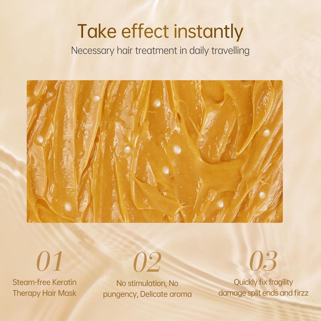 PURC Keratin Hair Mask To Care for Dry Hair and Repair Damage