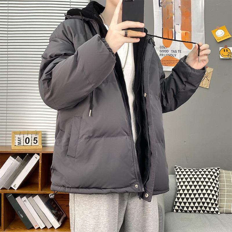Новая утолщенная хлопковая подкладка Повседневная универсальная корейская версия Модная брендовая пуховая хлопковая подкладка Куртка Теплая куртка