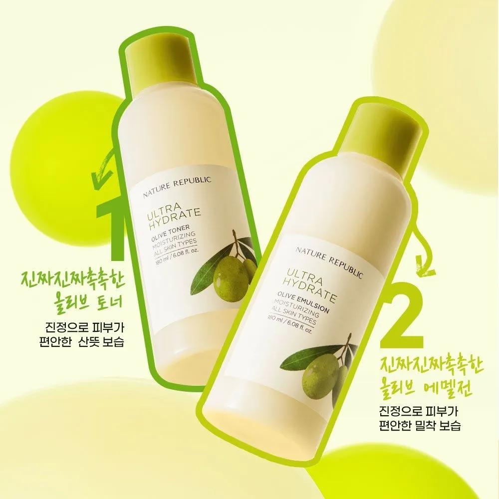 1+1 Nature Republic Истинно увлажняющий тоник с оливковым маслом 180 мл