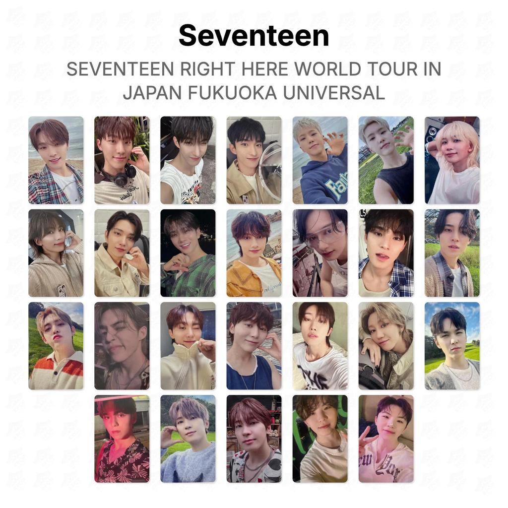 Seventeen Прямо здесь МИРОВОЙ ТУР В ЯПОНИИ ФУКУОКА UNIVERSAL Официальная фотокарточка