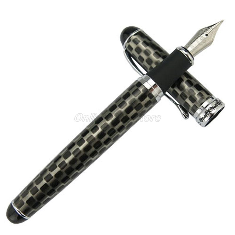 Jinhao X750 Металлическая нержавеющая сталь Ираурита 18 KGP 0.5 мм Средний наконечник Перьевая ручка Благородная Офисная Школьная Профессиональная Канцелярия
