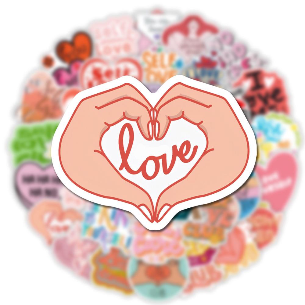 50Pcs/Set Self Love Slang Series 02 Наклейки Водонепроницаемые DIY Модные каракули Наклейки Наклейки