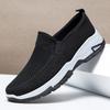 Slip-on Loafers Comfortable Pair of Breathable Men's Sneakers Middle-aged Flat Driving Shoes