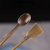 Antique Two - Piece Set of Incense Spoon Incense Shovel Brass Incense Tools DIY Household Indoor Seal Extension Incense Tools