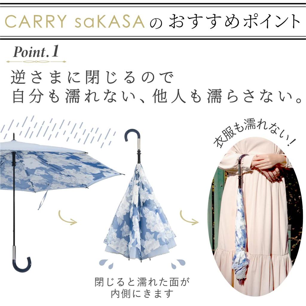 SaKASA Нарядный перевернутый зонт из ткани для солнечной и дождливой погоды, длинный, перевернутого сложения, защищает от УФ-лучей, суперводонепроницаемый, идеален как милый