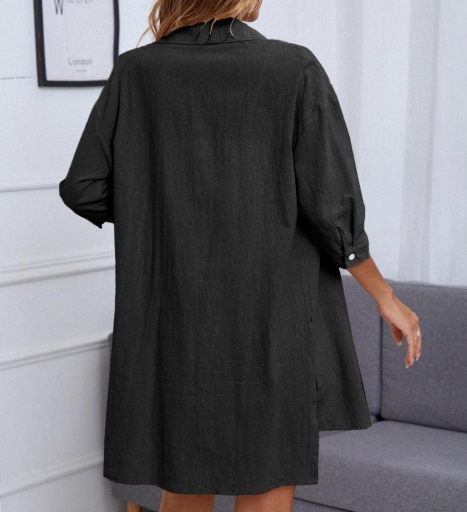 Spring Collection: Women's Solid Color Fashion Two-Piece Set - Single-Breasted Shirt & Casual Comfort Fit