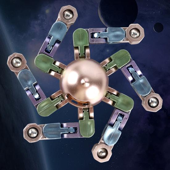 Transformable Fidget Spinner Portable Stress Relief Deformation Mechanical Arm Fingertip Gyro Chain Robot Spinner Sensory Toy