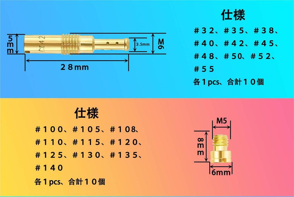 Набор Pronese из 20 основных жиклеров, регулировка карбюратора, замена деталей карбюратора с жиклером Keihin