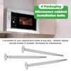 Microwave Mounting Bolts WB01X10180 for GE Microwaves,Mounting Flat Bolt Used to Microwave Cabinet Mounting tallation,3.87" L(6Pack)