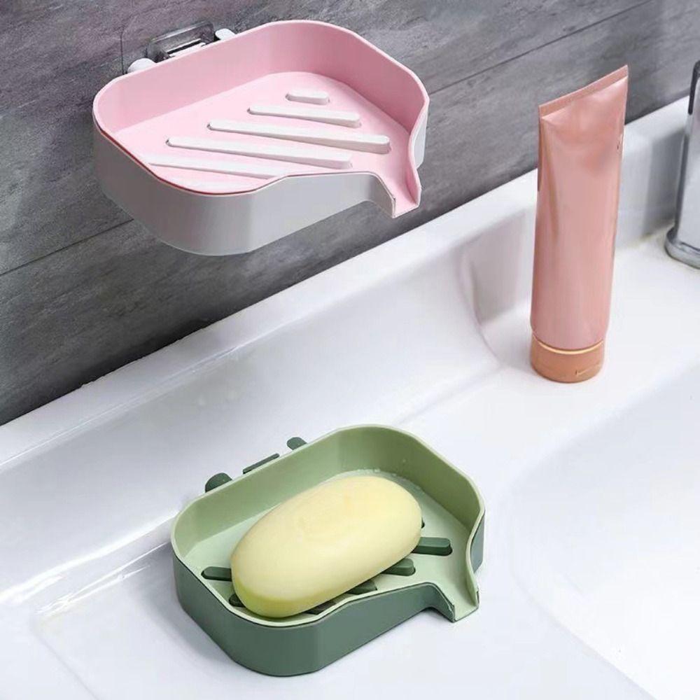 Bathroom Accessories Soap Dish Self Draining Soaps Bar Holder Portable Soap Holder