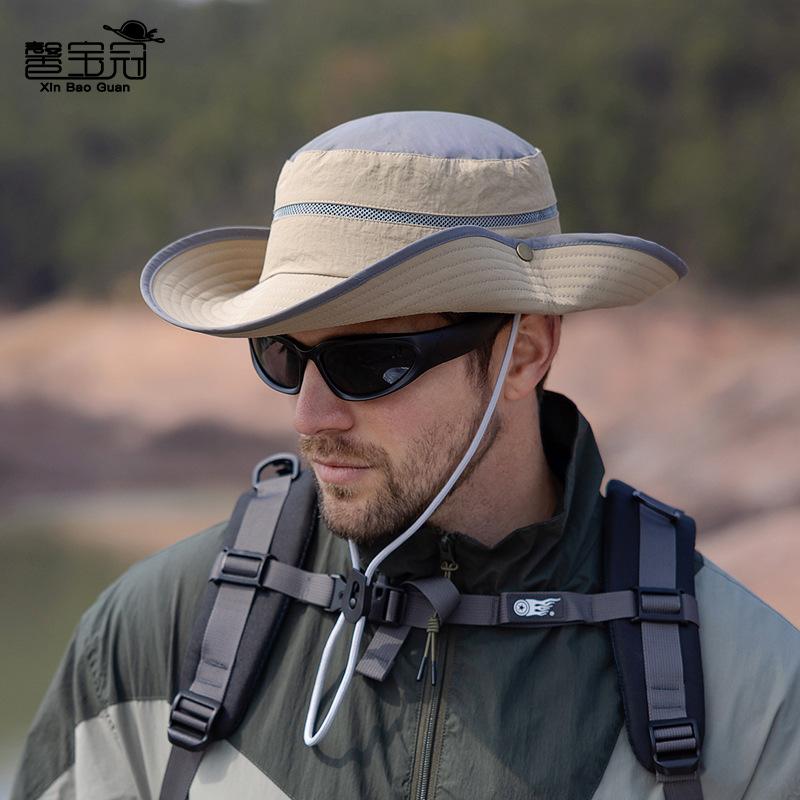 9248 летняя шляпа от солнца с широкими полями детская для улицы альпинизм рыбалка защита от солнца шляпа мужская цветная быстросохнущая панама