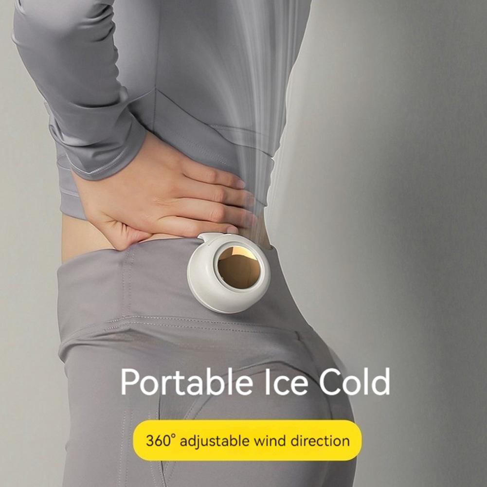 1/2 шт. Мини-вентилятор с клипсой 3 скорости ветра Портативные вентиляторы с клипсой на пояс Безлопастной персональный вентилятор для тела 900 мАч Беспроводные электрические циркуляторы воздуха